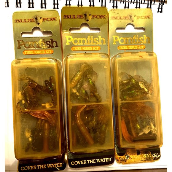 Lot of 3 Blue Fox Tackle Panfish Tube Grub Kit Cover the Water - Picture 2 of 3